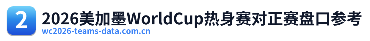 2026美加墨WorldCup热身赛对正赛盘口参考 Logo